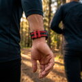 Prémiowy sportowy pasek do Garmin Watch QuickFit 22 mm czarno-czerwony