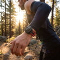 Prémiowy sportowy pasek do Garmin Watch QuickFit 22 mm czarno-czerwony
