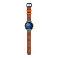Prémiowy sportowy pasek do Garmin Watch QuickFit 22 mm szaro-pomarańczowy