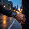 Prémiowy sportowy pasek do Garmin Watch QuickFit 22 mm szaro-pomarańczowy