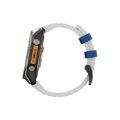 Prémiowy sportowy pasek do Garmin Watch QuickFit 22 mm biało-niebieski