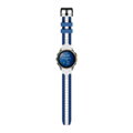 Prémiowy sportowy pasek do Garmin Watch QuickFit 22 mm biało-niebieski