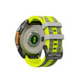 Prémiowy sportowy pasek do Garmin Watch QuickFit 22 mm żółto-szary
