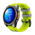Prémiowy sportowy pasek do Garmin Watch QuickFit 22 mm żółto-szary