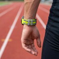 Prémiowy sportowy pasek do Garmin Watch QuickFit 22 mm żółto-szary