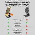 Cubenest Qi2.2 Składana magnetyczna bezprzewodowa ładowarka 3w1 SQS312 Pro Samsung Watch