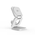 Cubenest Qi2 Składana magnetyczna bezprzewodowa ładowarka 3w1 EQ310 biała