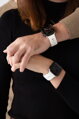 Prémiowy sportowy pasek na Apple Watch Biały