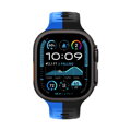 Prémiowy sportowy pasek na Apple Watch Czarno/Niebieski