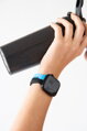 Prémiowy sportowy pasek na Apple Watch Czarno/Niebieski