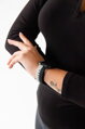 Prémiowy sportowy pasek na Apple Watch Czarno/Szary