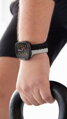 Prémiowy sportowy pasek na Apple Watch Czarno/Szary