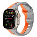 Prémiowy sportowy pasek na Apple Watch Pomarańczowo/Szary
