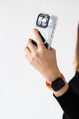 Prémiowy sportowy pasek na Apple Watch Pomarańczowo/Szary