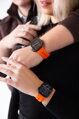 Prémiowy sportowy pasek na Apple Watch Pomarańczowy