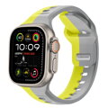 Prémiowy sportowy pasek na Apple Watch Żółto/Szary