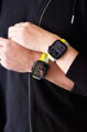 Prémiowy sportowy pasek na Apple Watch Żółto/Szary