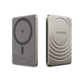 Cubenest Magnetyczny bezprzewodowy powerbank SlimDual 5000 mAh S1B3D tytan