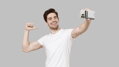 Cubenest Magnetyczny bezprzewodowy powerbank SlimDual 5000 mAh S1B3D tytan