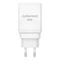 Cubenest Podróżna ładowarka sieciowa GaN 65W S3D1