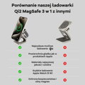 Cubenest Qi2 Składana magnetyczna bezprzewodowa ładowarka 3w1 SQ312 Pro czarna