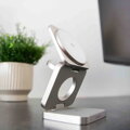 Cubenest Qi2 Składana magnetyczna bezprzewodowa ładowarka 3w1 SQ312 Pro tytan