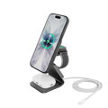 Cubenest Qi2.2 Składana magnetyczna bezprzewodowa ładowarka 3w1 SQ314 szara