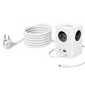 Cubenest PowerCube Extended USB A+C PD 20 W 1,5 m szara