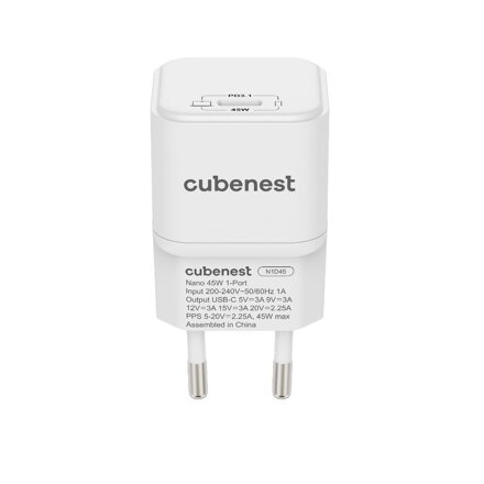 Cubenest PD GaN Nano USB-C Ładowarka 45W N1D45