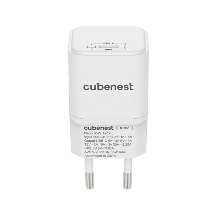 Cubenest PD GaN Nano USB-C Ładowarka 65W N1D65