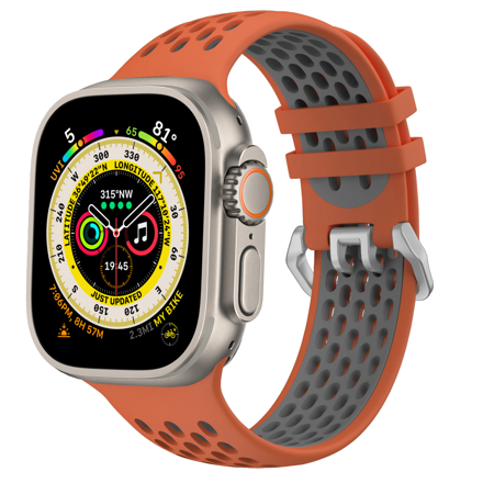 Pasek sportowy do Apple Watcha Pomarańczowo/Szary