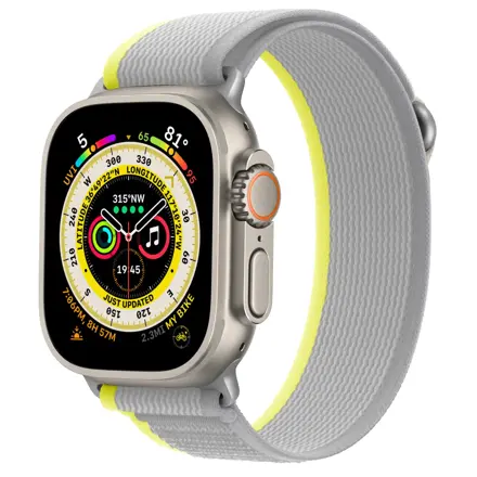 Pasek na Apple Watch Trail Żółto/Szary