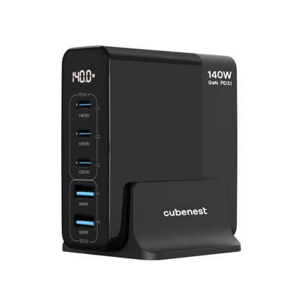 Cubenest Ładowarka sieciowa GaN 140W S5D0