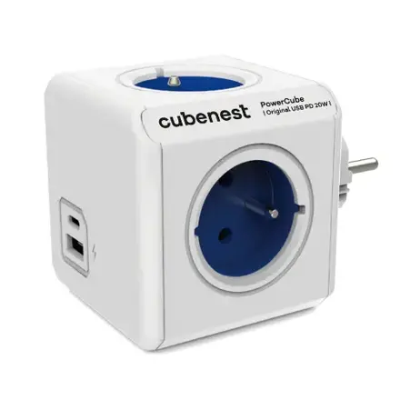 Cubenest PowerCube Original USB A+C PD 20 W niebieska