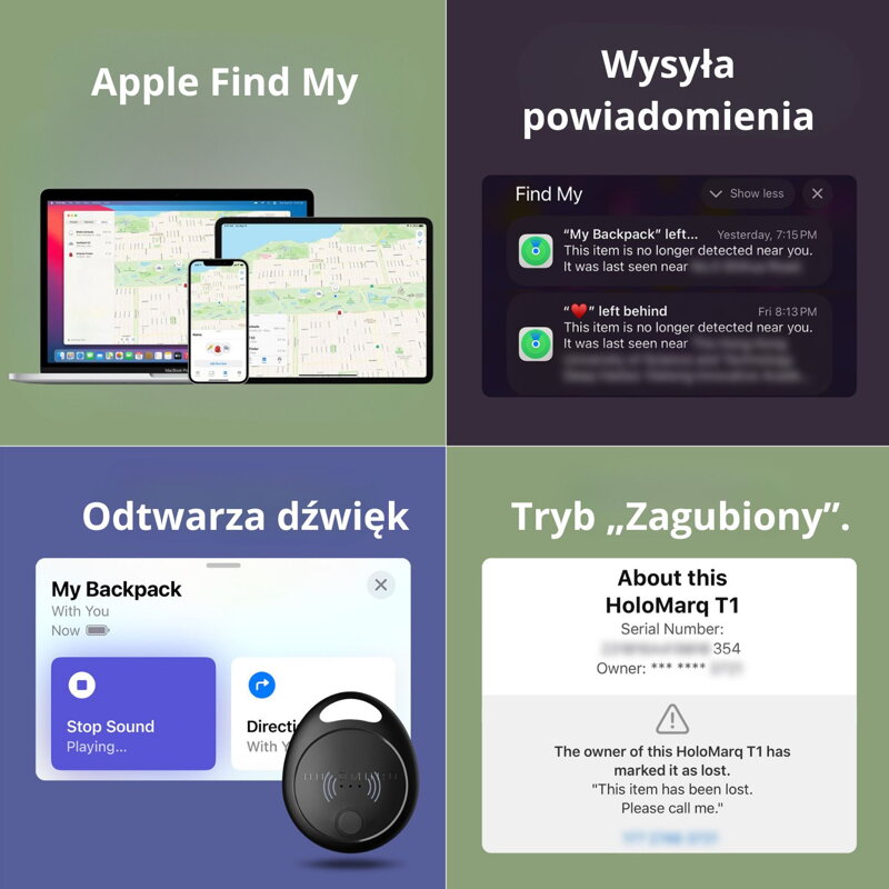 Lokalizator HoloTag z Apple Find My 1szt.