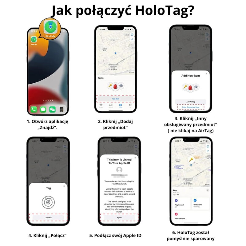 Lokalizator HoloTag z Apple Find My 1szt.