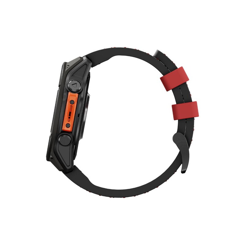Prémiowy sportowy pasek do Garmin Watch QuickFit 22 mm czarno-czerwony