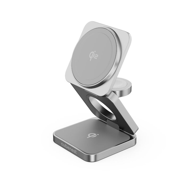 Cubenest Qi2.Składana magnetyczna bezprzewodowa ładowarka 3w1 SQS312 Pro Samsung Watch