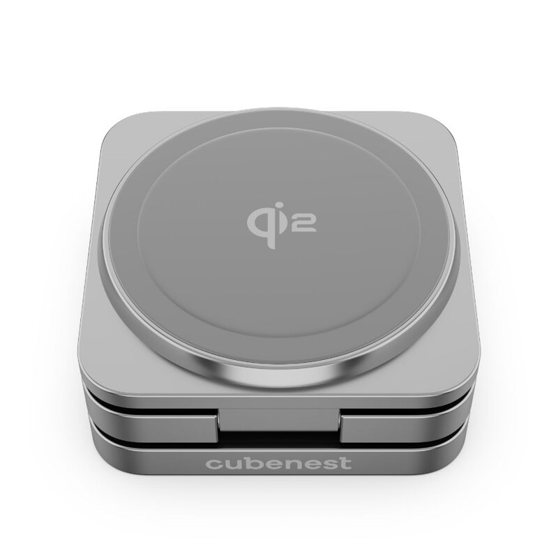 Cubenest Qi2.Składana magnetyczna bezprzewodowa ładowarka 3w1 SQS312 Pro Samsung Watch