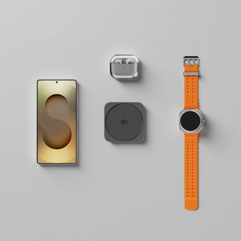 Cubenest Qi2.2 Składana magnetyczna bezprzewodowa ładowarka 3w1 SQS312 Pro Samsung Watch