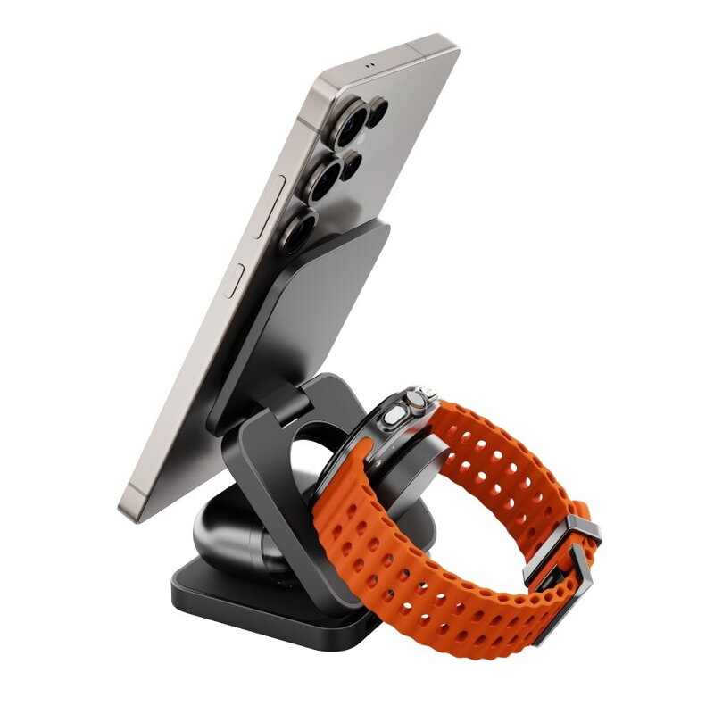 Cubenest Qi2.2 Składana magnetyczna bezprzewodowa ładowarka 3w1 SQS312 Pro Samsung Watch