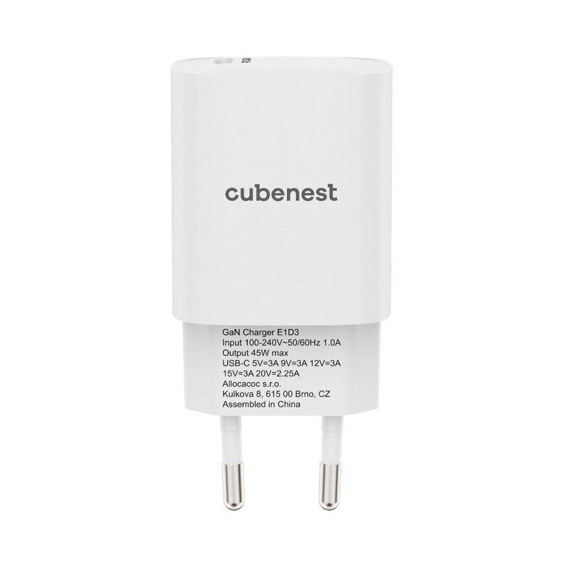 Cubenest Ładowarka GaN sieciowa 45W E1D3