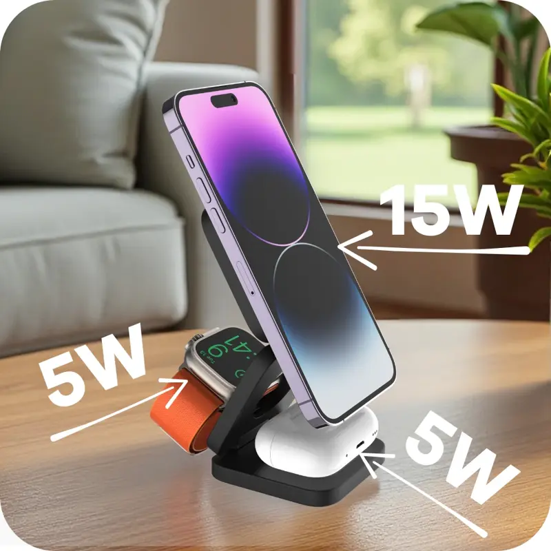 Qi2 ładowarka MagSafe 3w1 Qi2 ładowarka MagSafe 3w1