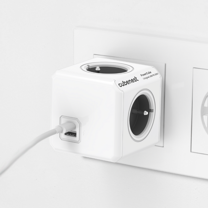 Cubenest PowerCube Extended USB A+C PD 20 W 1,5 m