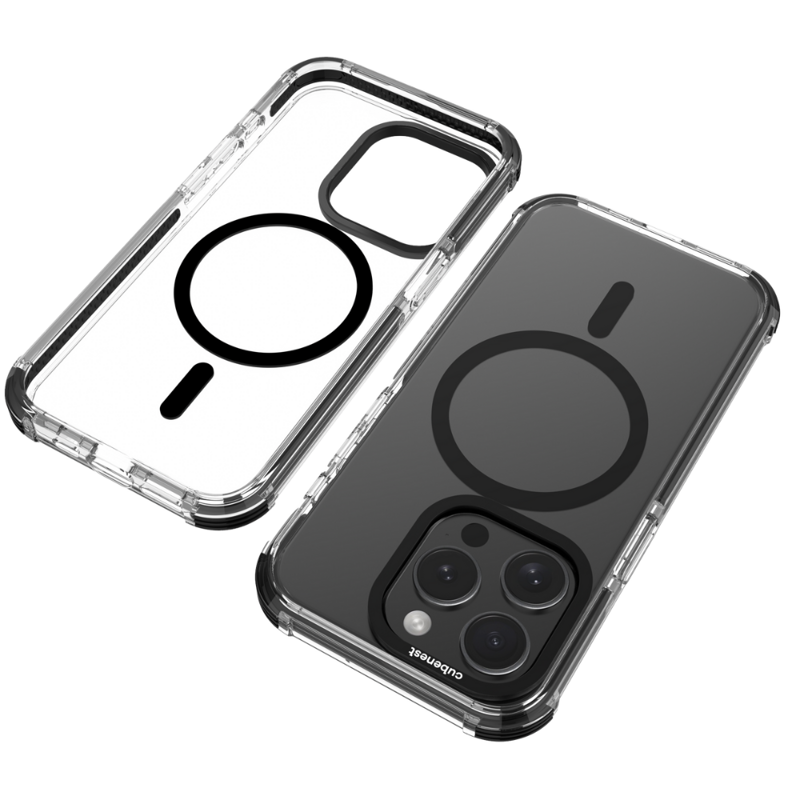 Cubenest Etui iPhone 15 Pro MagPro Strong Guard czarny