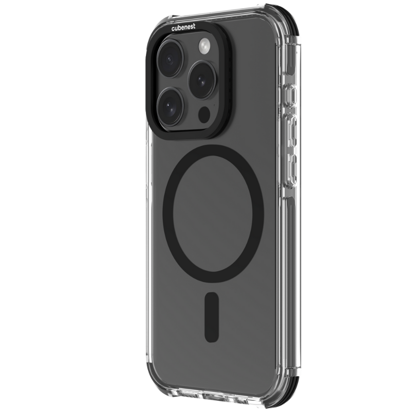 Cubenest Etui iPhone 15 Pro MagPro Strong Guard czarny