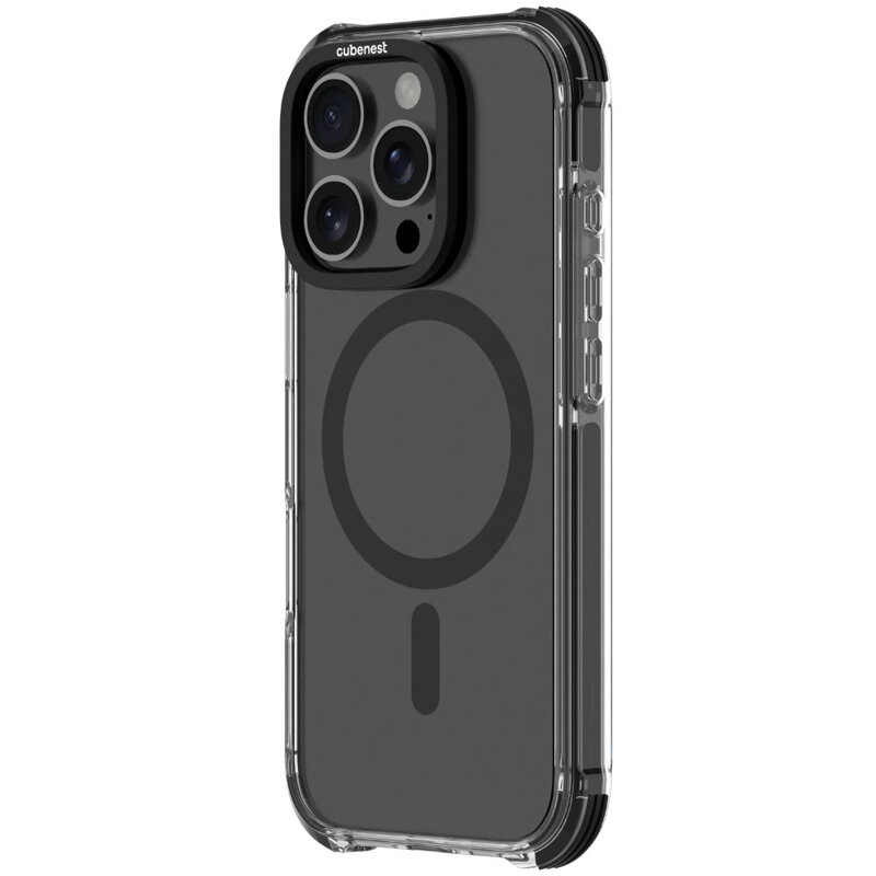 Cubenest Etui iPhone 16 Pro MagPro Strong Guard czarny