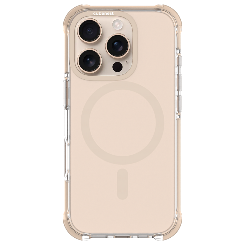 Cubenest Etui iPhone 16 Pro MagPro Strong Guard złoty