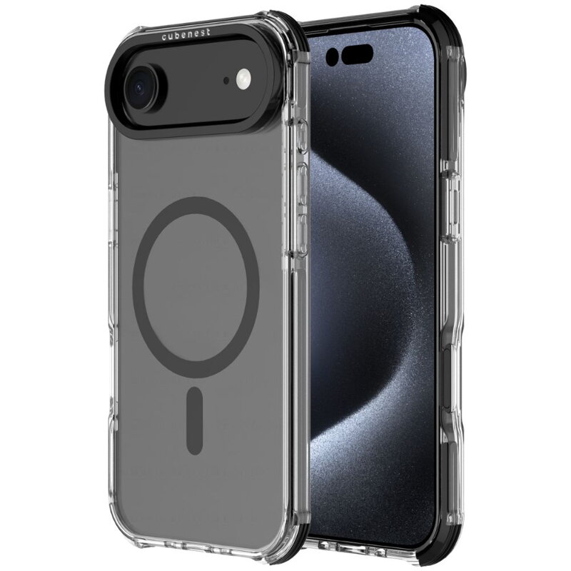 Cubenest Etui do iPhone 17 Air MagPro Strong Guard czarny