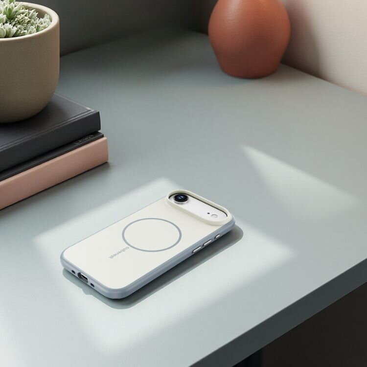 Cubenest Etui na iPhone 17 Air z obsługą MagSafe matny beżowy